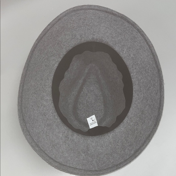 World Market Gray Women\'s 22” Inch Fedora Hat with black band main image 6